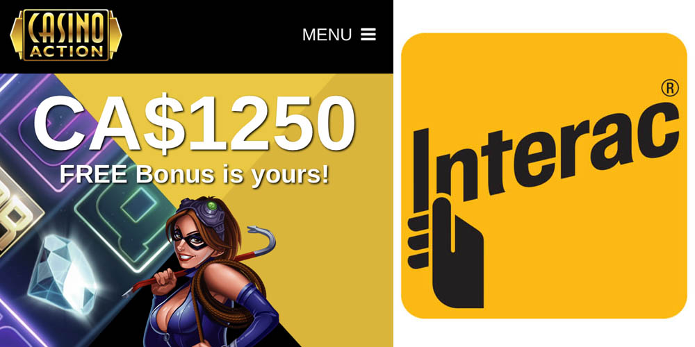 Casino Action accepts Interac cards in Canada