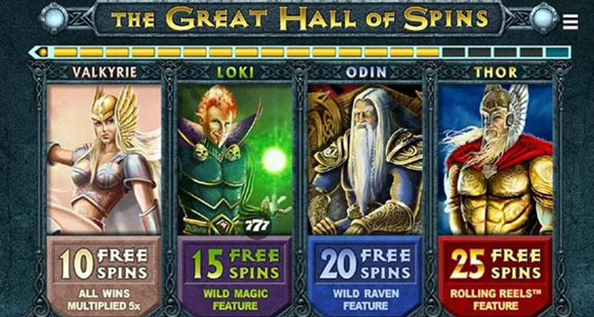Free spins and jackpot wins
